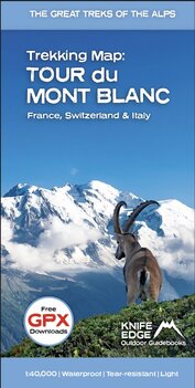Knife Edge - Trekking Map Tour du Mont Blanc