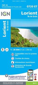 IGN - 0720ET Lorient - &Icirc;le de Groix