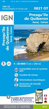 IGN - 0821OT Presqu'&icirc;le de Quiberon