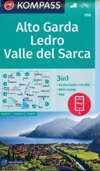 Kompass - WK 096 Alto Garda - Ledro - Valle del Sarca