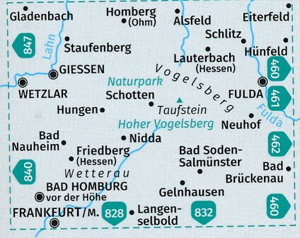 Kompass - WK 846 Vogelsberg - N&ouml;rdliche Wetterau
