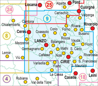 Fraternali - 9 Basse Valli di Lanzo, Alto Canavese, La Mandria, Val Ceronda e Casternone