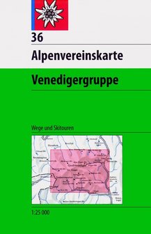 OeAV - Alpenvereinskarte 36 Venedigergruppe (Weg+Ski)