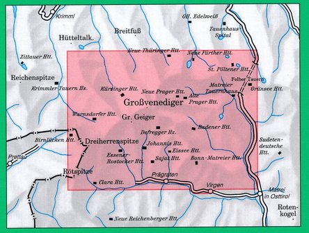 OeAV - Alpenvereinskarte 36 Venedigergruppe (Weg+Ski)