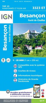 IGN - 3323ET Besancon - For&ecirc;t de Chailluz
