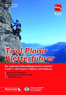 Alpinverlag - Tirol Plaisir Kletterführer