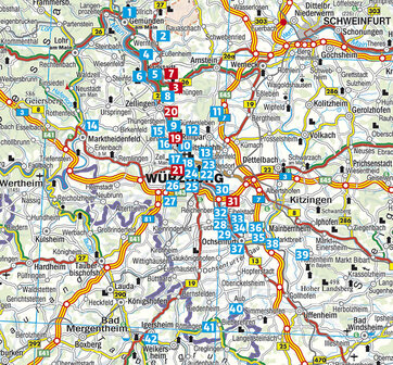 Rother - Rund um W&uuml;rzburg wandelgids