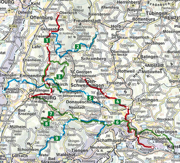 Rother - Mehrtagestouren Schwarzwald S&uuml;d/Mitte wandelgids