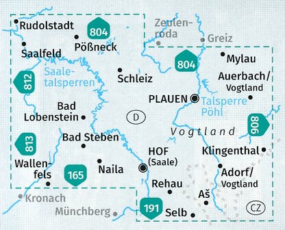 Kompass - WK 805 Vogtland - Saaletalsperren