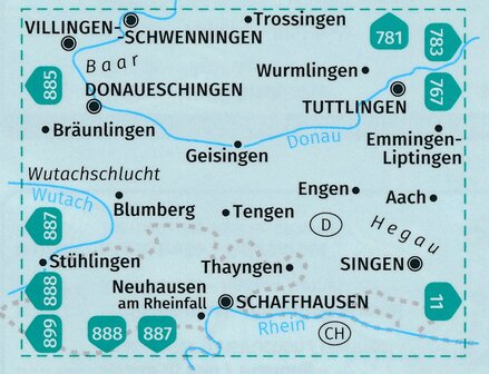 Kompass - WK 895 Donaueschingen - Baar - Hegau