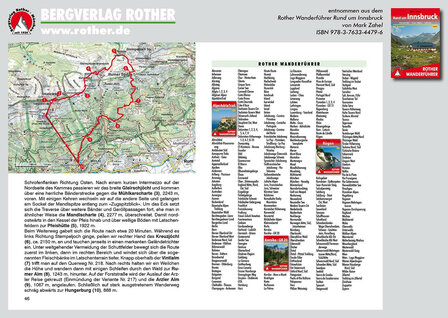 Rother - Rund um Innsbruck wandelgids  7e druk