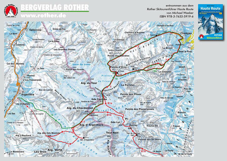 Rother - Skitourenf&uuml;hrer Haute Route