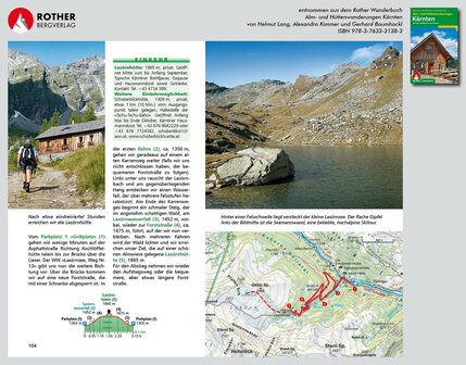 Rother - Alm- und H&uuml;ttenwanderungen K&auml;rnten wandelboek