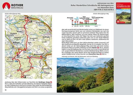 Rother - Schw&auml;bische Alb Mehrtagestouren wandelgids