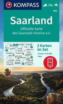 Kompass - WK 825 Saarland (set 2 kaarten)