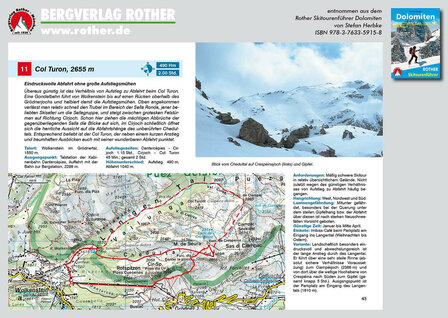 Rother - Skitourenf&uuml;hrer Dolomiten