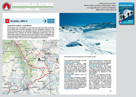 Rother - Skitourenf&uuml;hrer Kitzb&uuml;heler Alpen