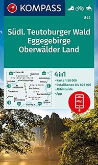 Kompass - WK 844 S&uuml;dl. Teutoburger Wald - Eggegebirge - Oberw&auml;lder Land
