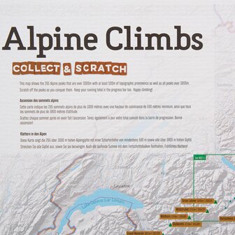 Maps International - Alpine Climbs Collect &amp; Scratch