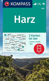 Kompass - WK 450 Harz (set 2 kaarten)