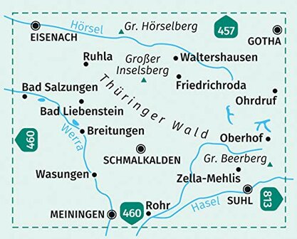 Kompass - WK 812 Westlicher Naturpark Th&uuml;ringer Wald