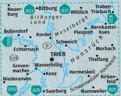 Kompass - WK 834 Mosel - Region Trier