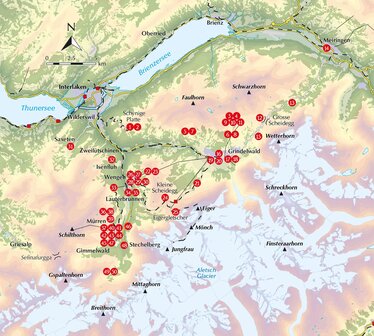 Cicerone - Walking in the Bernese Oberland - Jungfrau region