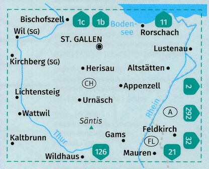 Kompass - WK 112 Appenzellerland - St. Gallen - S&auml;ntis