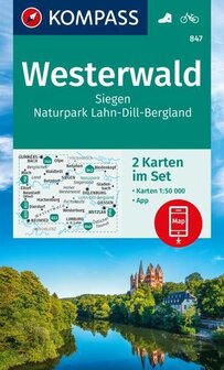 Kompass - WK 847 Westerwald (set van 2 kaarten)
