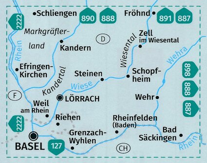 Kompass - WK 897 Wiesental - Kandertal - S&uuml;dliches Markgr&auml;fler Land