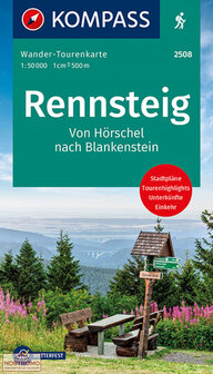 Kompass - WK 2508 Der Rennsteig H&ouml;rschel-Blankenstein