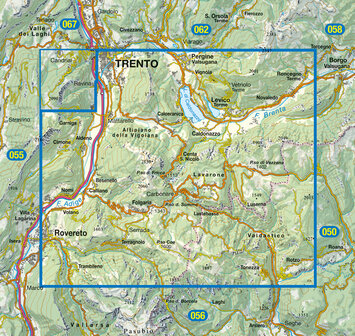 Tabacco - 057 Levico - Altopiano di Folgaria, Lavarone e Luserna