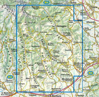 Tabacco - 083 Val d&#039;Illasi - Valli dell&#039;Agno - Valle del Chiampo - Val d&#039;Alpone