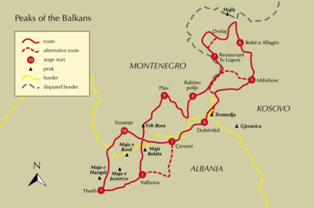 Cicerone - Peaks of the Balkans Trail