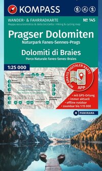 Kompass - WK 145 Pragser Dolomiten