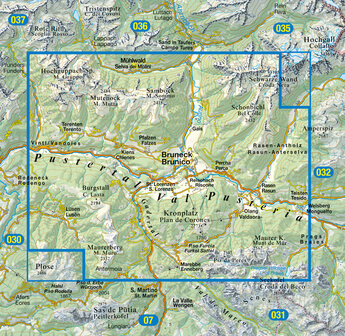 Tabacco - 033 Pustertal - Bruneck