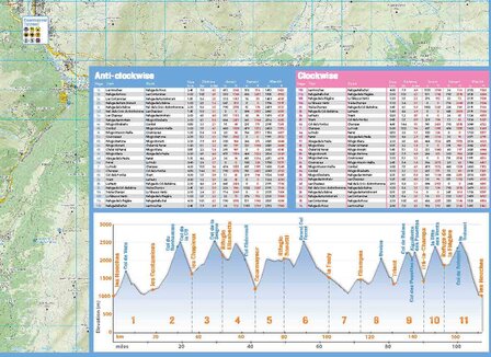 Knife Edge - Trekking Map Tour du Mont Blanc