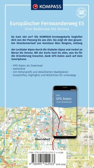 Kompass - WK 2222 2558 Europ&auml;ischer Fernwanderweg E5