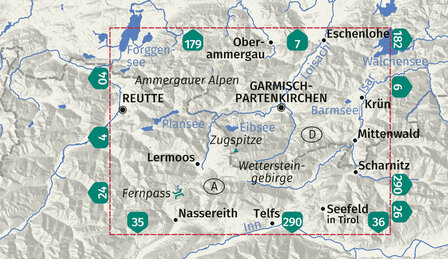 Kompass - WK 5 Wettersteingebirge - Zugspitzgebiet