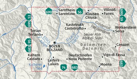 Kompass - WK 54 Bozen / Bolzano