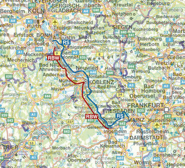 Rother - Rheinsteig - RheinBurgenWeg wandelgids