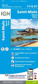 IGN - 1116ET St-Malo - Dinard - Dinan