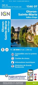 IGN - 1546OT Oloron-Ste-Marie - Vall&eacute;e d&#039;Aspe