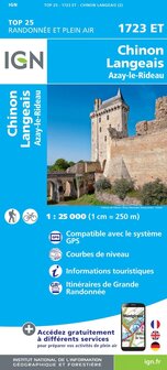 IGN - 1723ET Chinon - Langeais