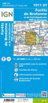 IGN - 1911OT For&ecirc;ts de Brotonne et du Trait-Maul&eacute;vrier