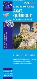 IGN - 2248ET Axat - Qu&eacute;rigut - Gorges de l&#039;Aude