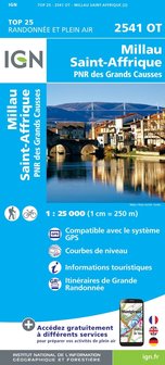 IGN - 2541OT Millau - St-Affrique