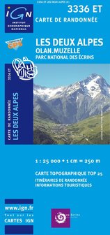 IGN - 3336ET Les Deux Alpes - Olan - Muzelle - Les &Eacute;crins