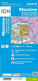 IGN - 3528ET Morzine - Massif du Chablais