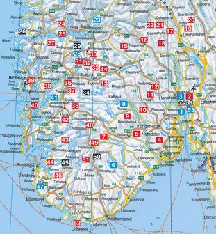 Elmar - Zuid-Noorwegen wandelgids